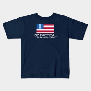 Red White & Blue Flag Logo Kids T-Shirt